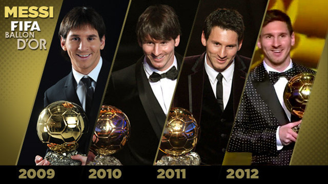 Messi wins his 4th ballon d'or