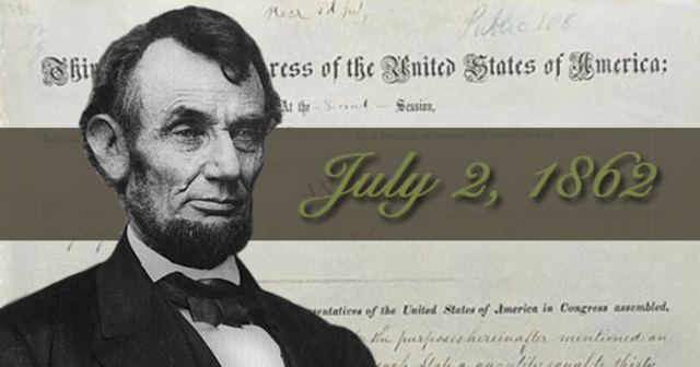 Morrill Act of 1862 is passed