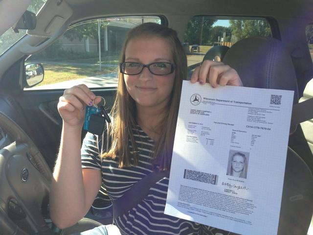 Yo hice mi licencia.