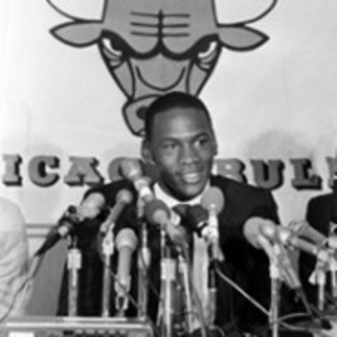 Michael Jordan gets drafted