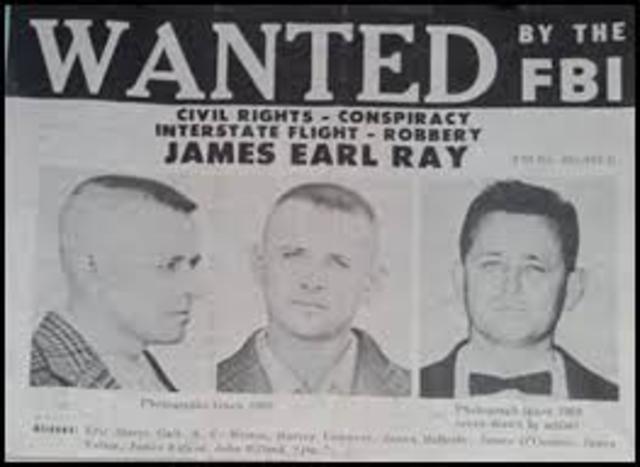 Assassinated by james earl ray