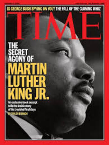 when martin luther king goes on the magazine