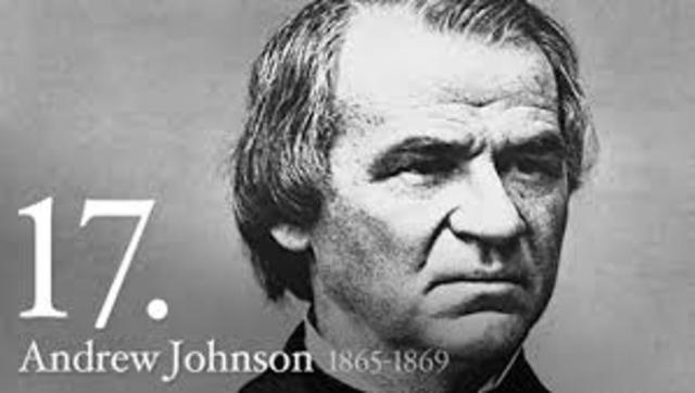 Andrew Johnson becomes president :)