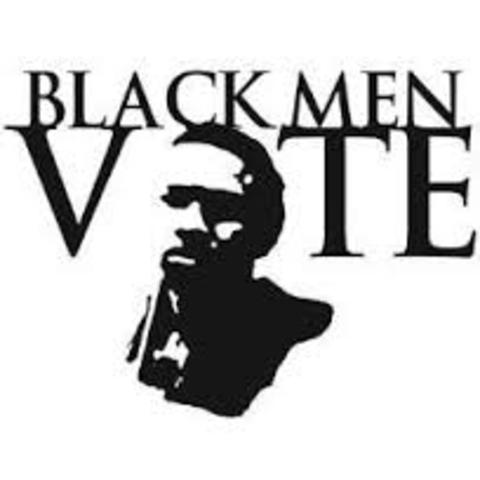 Black men vote in DC