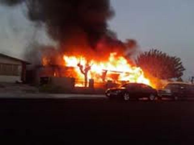 Day his house went on fire