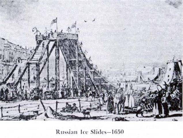 Earliest roller coaster - Russian Ice Slides
