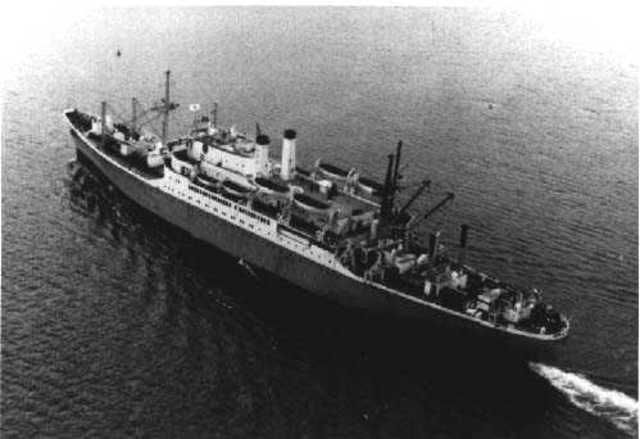 Arrive in United States on board the USNS Geiger to the Port of New York