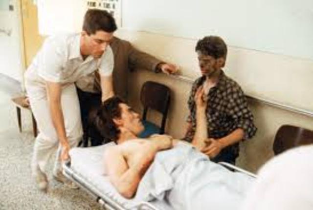 Dally and Johney ends up in the hospital with burns