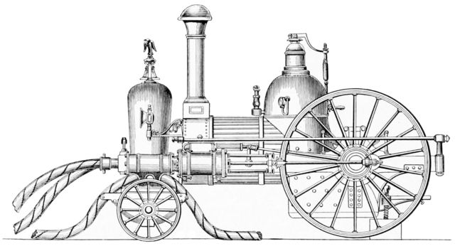 First steam fire engine was invented in London