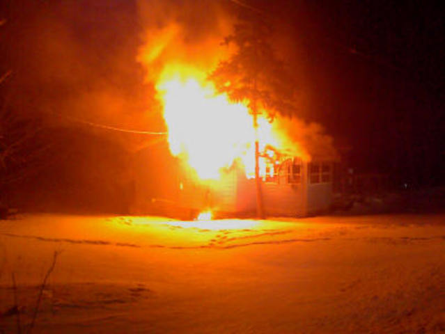 First recorded structure fire in the United States