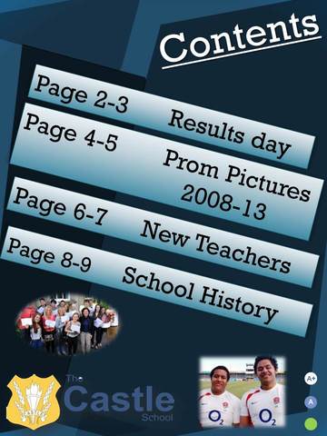 School Magazine Finished Contents Page