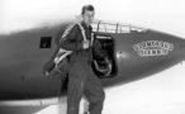 Chuck Yeager broke the sound barrier