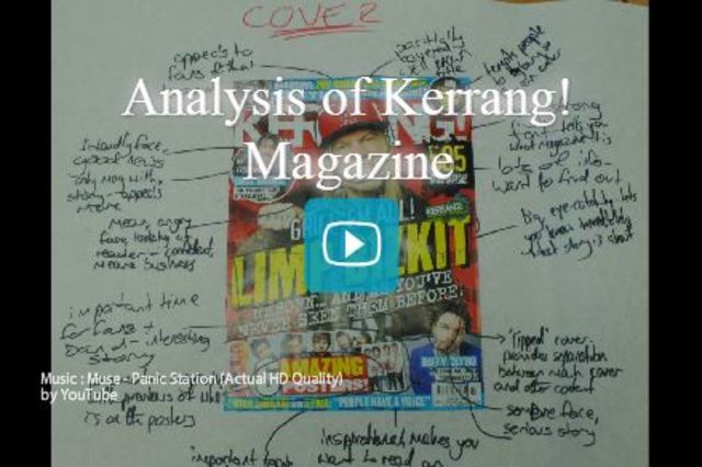Analysis of Kerrang! Magazine