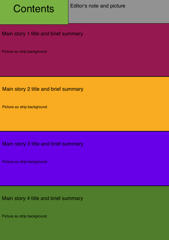 Contents Page mock up