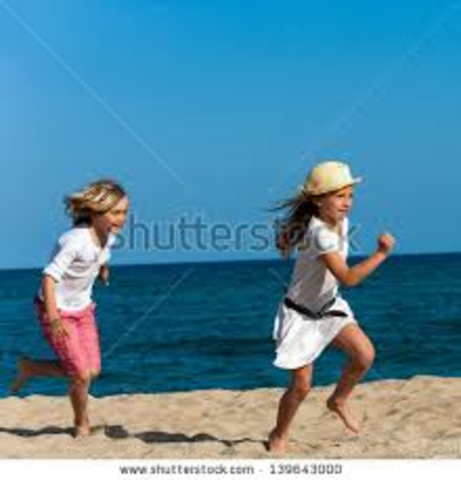 Chased sister in chicken coop