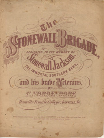 StoneWall Jackson commanded  forces called the ''StoneWall Brigade"