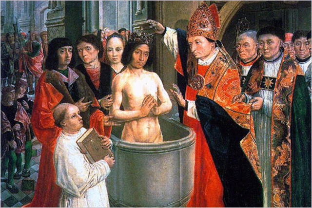 Clodoveo primo re battezzato