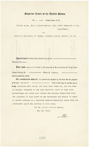 Brown v. Board of Education of Topeka