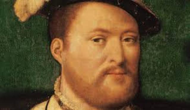 King Henry VIII Took the throne