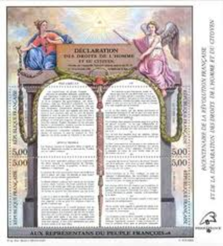 The Declaration of the Rights of Man and the Citizens, French Revolution