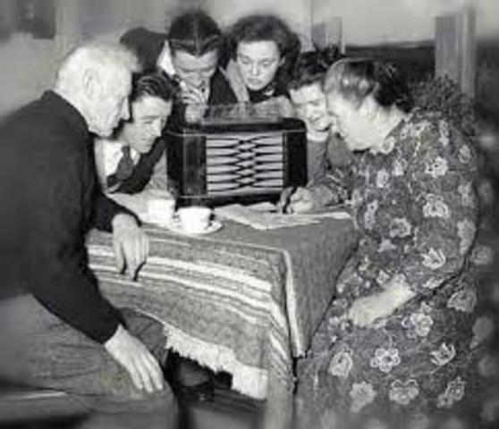 Invention of the radio for home use
