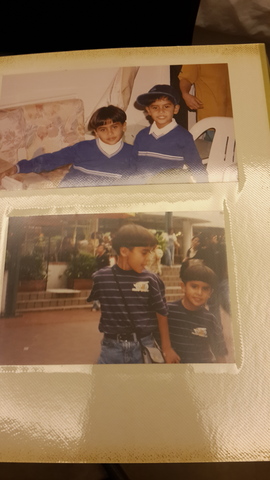 This picture shows how attached I am to my brother