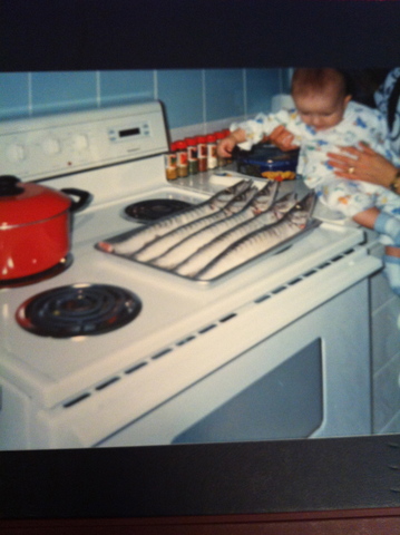 My first phrase: "Baba, mama!"