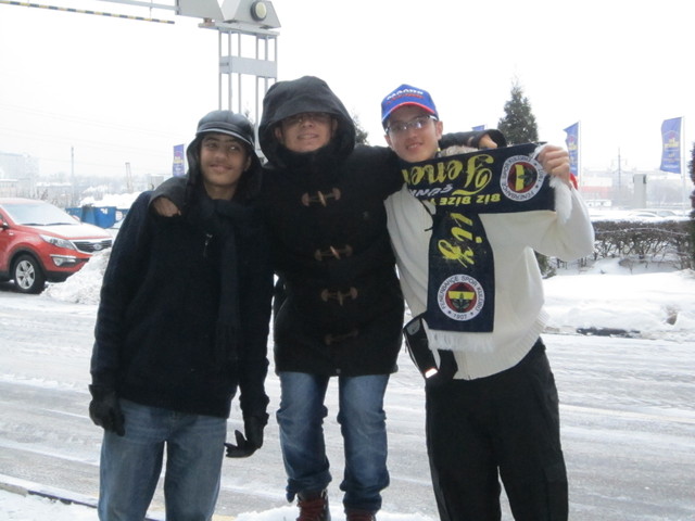 I finally join a group of friends in my school