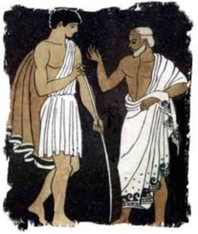 Paris goes to visit King Menelaus of Sparta