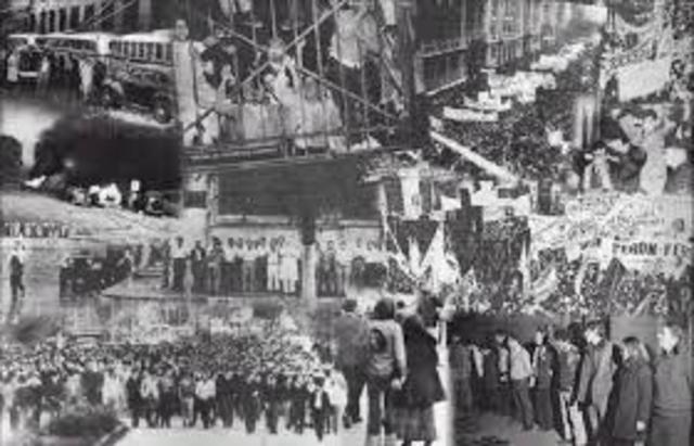 El movimiento obrero inicia