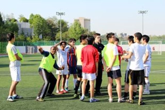 This is a picture of my first practice in Korea