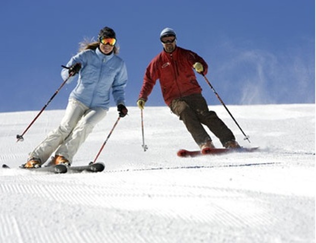 Learn how to skii with my husband