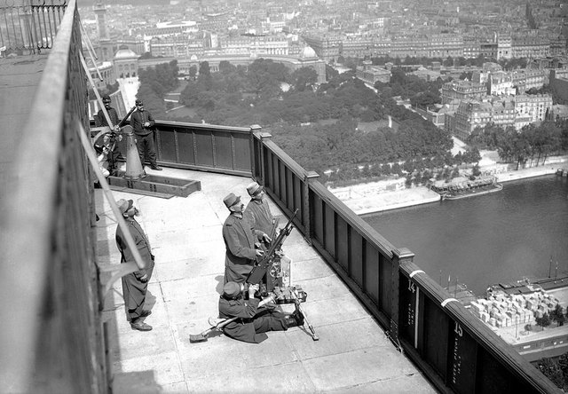 Eiffel Tower is closed during WWI.