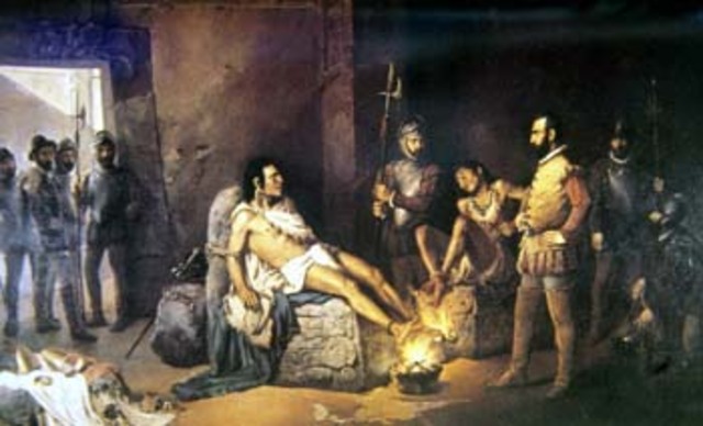 Restauración de la ciudad y tormento de Cuauhtémoc