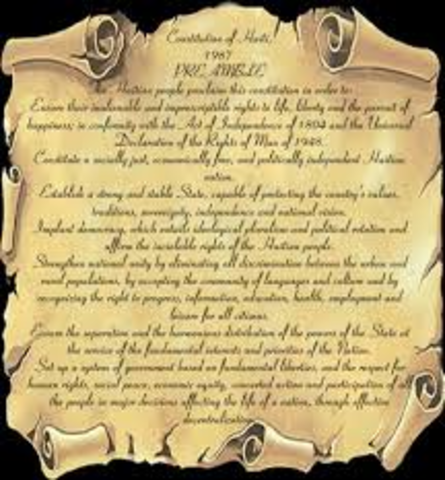 the creation of the Haitian Constitution