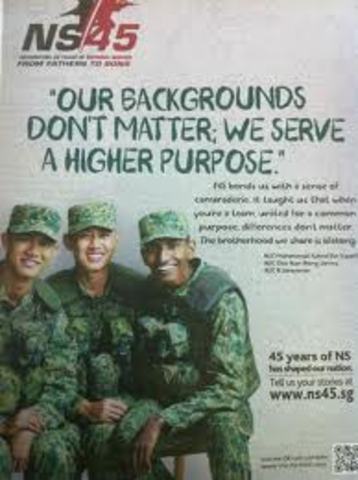 Enters National Service