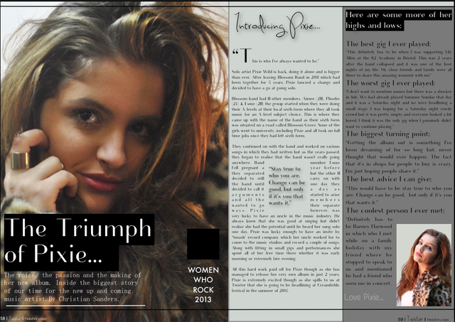 The making of my double page spread