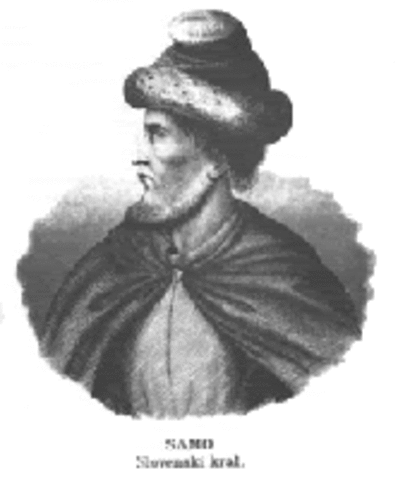 Približni nastank Samove plemenske zveze