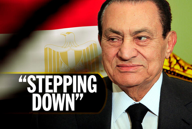 Mubarak resigns
