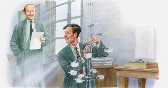 James Watson y Francis Crick