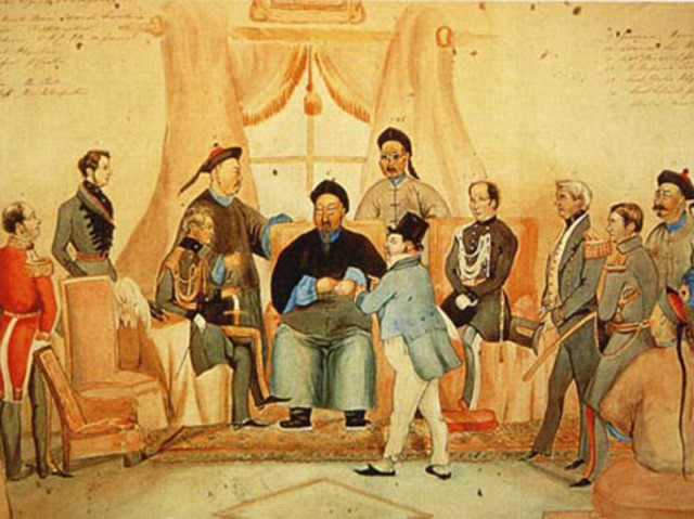 Signing of the Treaty of Nanjing - Imperialism