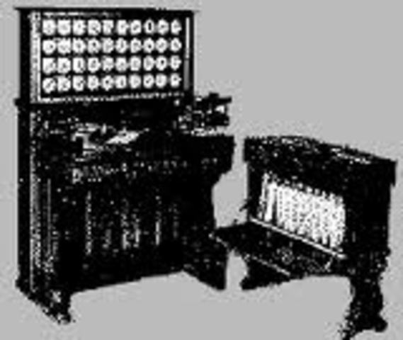 Maquina tabuladora para oficina