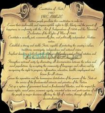 Haitian Rev., Creation of Haitian Constitution