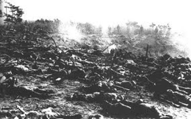 The end of a battle of Guadalcanal.