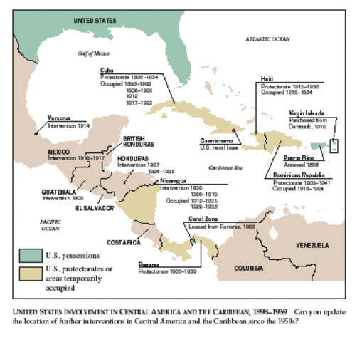 America Gets Involved in Venezuela, Nicaragua and Panama