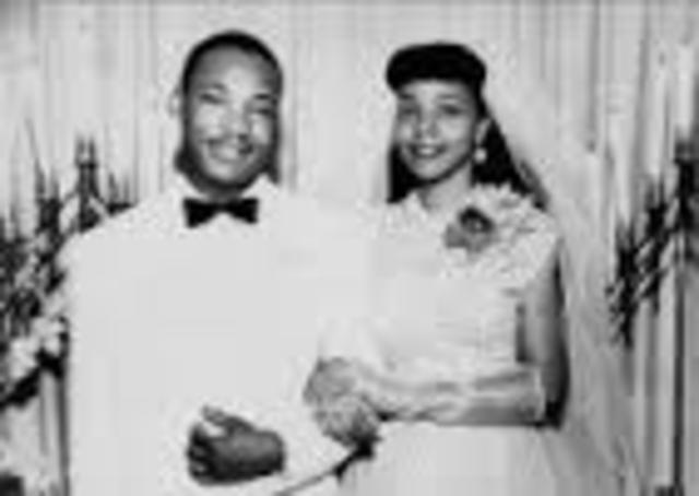 MLK Jr. and Coretta Scott got married. King was 24