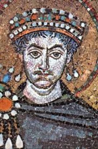 Justinian reign begins