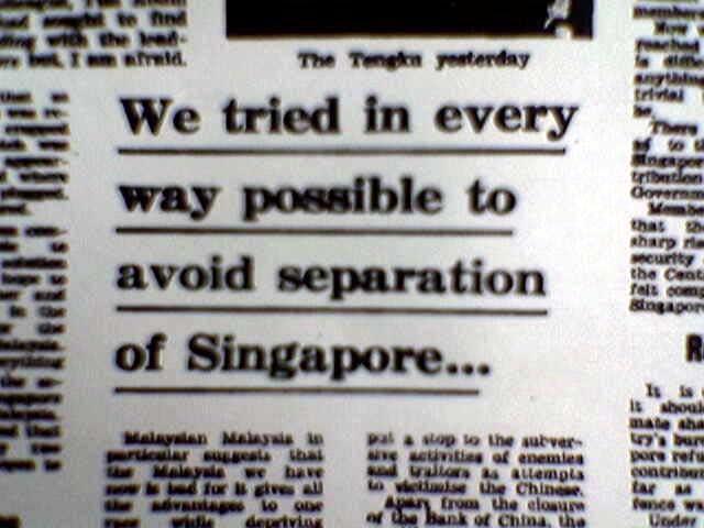 Malaysia and Singapore Separate - Nationalism