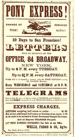 Pony Express Started