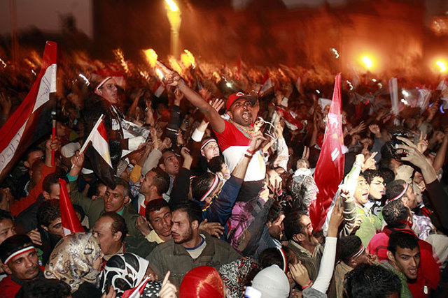 Mubarak Resigns from the Presidency